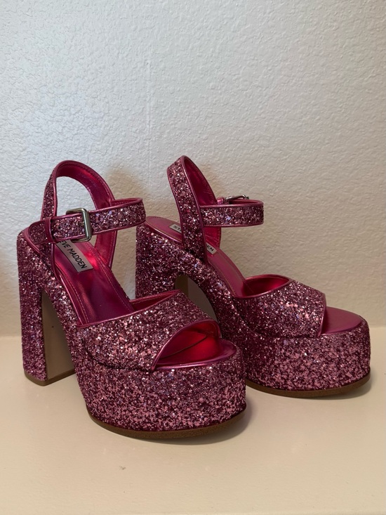 Steve Madden Shoes - Steve Madden Sweets Pink Glitter Shoes